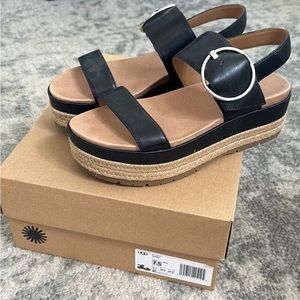 Women’s Black platform sandals